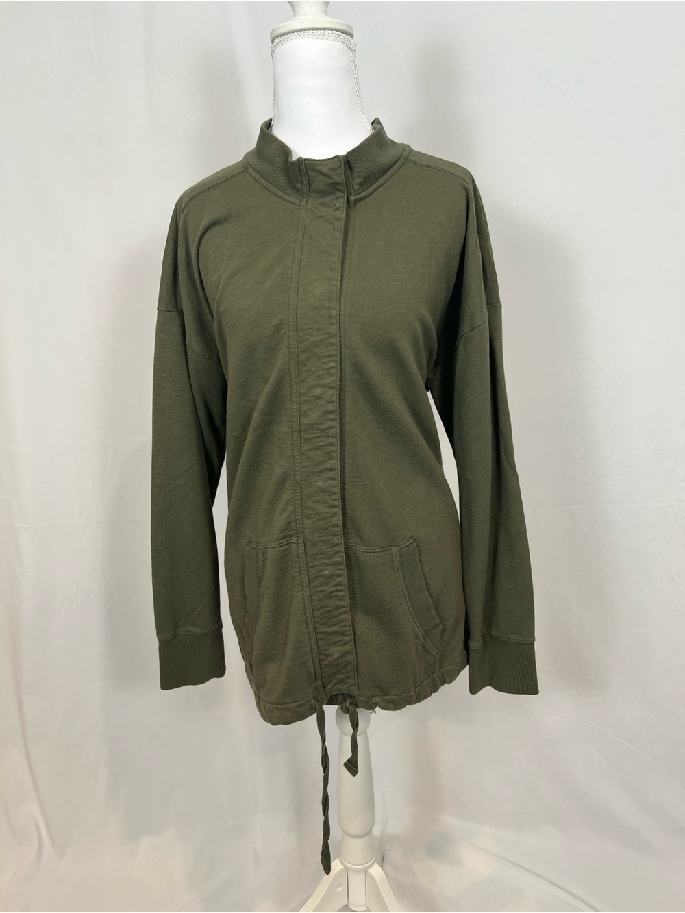 Sonoma Olive Utility Zip Jacket
